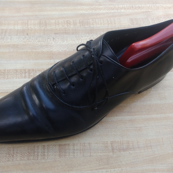 Salvatore Ferragamo Black Laceup Dress Oxford Shoes 13 main image 4